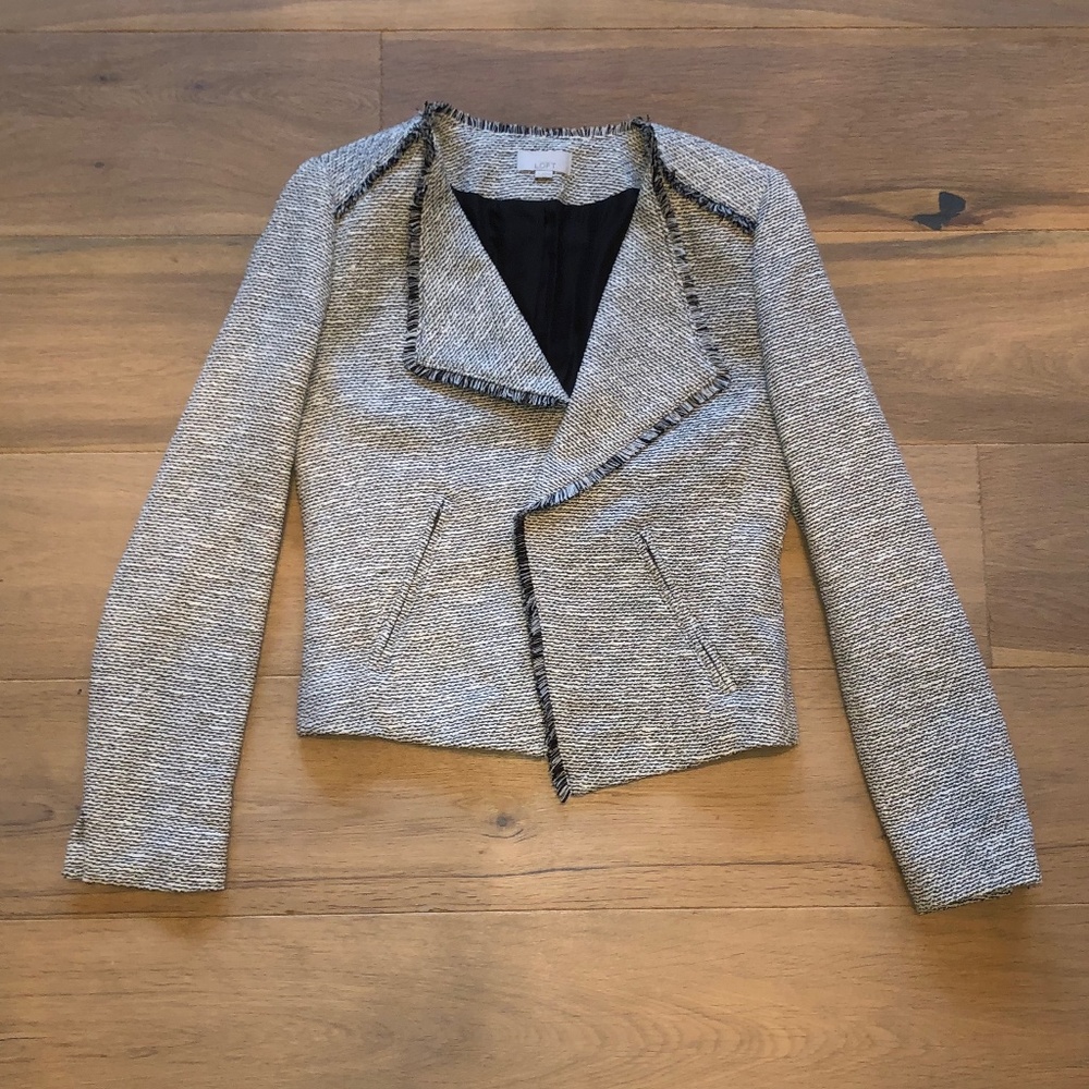LOFT Black & White Blazer